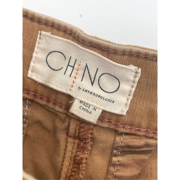 Anthropologie Chino Shorts Women Size 25 Brown Tan Relaxed Fit - Picture 10 of 13